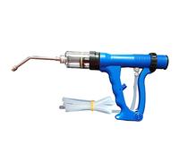 Dispensador de medicamentos para Animales, jeringa Continua Ajustable Veterinaria, Cabeza de Metal Que Evita daños por mordeduras, para Ganado, Cerdos, ovejas (50 ml)