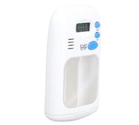 Dispensador de Medicamentos, Temporizador Recordatorio de Alarma de 9 X 5,5 Cm con Pantalla LCD para un Horario Preciso de Medicación