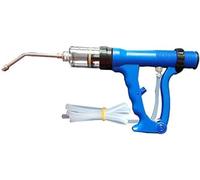 Dispensador De Medicina Animal, Jeringa Continua Ajustable Veterinaria, Cabeza De Metal Previene Daño Por Mordedura, para Ganado, Cerdo, Ganado, Ovejas,20ml