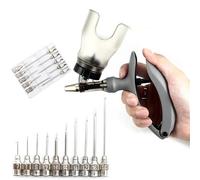 Dispensador De Medicina Veterinaria Jeringa Automática Para Aves De Corral 1 Unidad 1/2/5ml Con Agujas Inyector Continuo Veterinario Inyección Vacuna Escala(5 ml a)