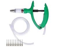 Dispensador De Medicina Veterinaria Jeringa Automática Para Aves De Corral 2ml/5ml Con Aguja Inyector Continuo Ajustable Para Animales Inyección Vacuna Cerdo Veterinario(5ml)