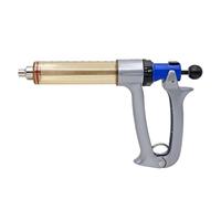 Dispensador De Medicina Veterinaria Jeringa Continua Ajustable Semiautomática De 25Ml/50Ml Vacuna Para Cerdos Ganado Ovejas Aguja Veterinaria(50ml)