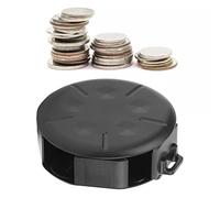 Dispensador de Monedas, Organizador de Caja de Monedas de Plástico Portátil, Caja de Almacenamiento de Centavos de Centavo de Níquel de Un Cuarto, Clasificador de Dinero Pequeño y Soporte de Monedas