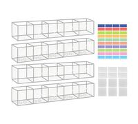 Dispensador De Pajita Acrílica - Organizador De La Puerta Para El | Puerta De Cocina Pegada, De Almacenamiento Reutilizable Para Banco, Cafetería, Bar, Cubiertos, Pinceles