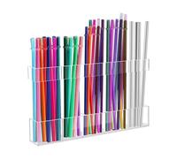 Dispensador de pajitas acrílicas para puerta de armario, organizadores para utensilios, vasos transparentes, soporte para pajitas con cinta de doble cara, organizadores eficientes