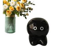 Dispensador de palillos de dientes, dispensador de palillos de dientes para gatos, caja de almacenamiento de cerámica, decoración para escritorio, para limpieza de dientes