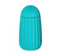 Dispensador de palillos de dientes, útil y práctico, reutilizable, fácil de rellenar, organizador automático de palillos de dientes de cactus, decoración de escritorio (color: blanco) (azul)