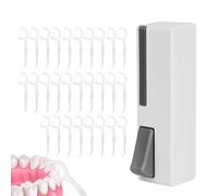 Dispensador de palitos de automático reutilizable recargable | Estuche portátil para palillos de hilo dental para viajes, hogar, cenas, citas, hoteles, exteriores, baño