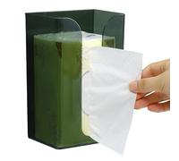 Dispensador de pañuelos de pared, soporte para servilletas transparente