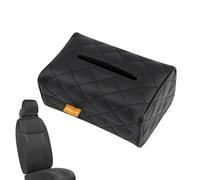 Dispensador de pañuelos para automóvil, Caja de pañuelos para automóvil - Caja de pañuelos impermeable de cuero PU con diseño a cuadros para coche,Dispensador decorativo de Kleenex, soporte de pañuelo