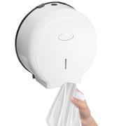 Dispensador de Papel Higiénico Comercial | Dispensador de Pared Impermeable Sin Taladro con Llave | Portarrollos Comercial | para Baño Hotel Oficina Hospital Escuela Cocina Gimnasio Spa Salón Restaura
