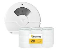 Dispensador de Papel Higiénico Industrial + 18 Rollos de Papel Higiénico Industrial | Compatible con Rollos Jumbo | Práctico y Resistente