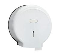 Dispensador de Papel higiénico Jumbo para Montaje en Pared, Resistente al Agua, Soporte para dispensador de Papel higiénico Jumbo de un Solo Rollo, Elegante para baños para (Blanco)