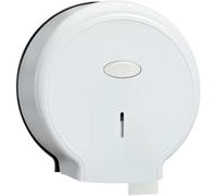 Dispensador de Papel higiénico sin perforar, Soporte for dispensador un Solo Rollo montado en la Pared(Wit)