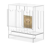 Dispensador De Paquetes De Refuerzo: Caĵa De Almacenamiento De Tarjetas Acrílicas Con 3 Ranuras, Organizador De Exhibición De Cubierta, Contenedor Protector | Estante Dispensador De Colección, Accesor