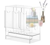 Dispensador De Paquetes De Refuerzo: Caja De Almacenamiento De Tarjetas Acrílicas Con 3 Ranuras, Organizador De Cubierta Transparente Con Vitrina Protectora, Soporte Para Colección De Juegos De Cartas