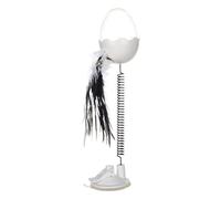 Dispensador De Para Gatos Juguete Interactivo Con Luz Suave Y Catnip | Puzzle De Premios Dispensa Premios Con Pluma Y Catnip Para Interior Y Gatos Y