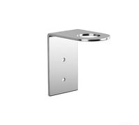 Dispensador de pared cromado, estante de almacenamiento de jabón de baño de acero inoxidable, soportes plateados para botellas Sea Keep (1 agujero A)