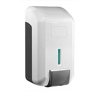 Dispensador de Pared de Gel Hidroalcohólico y Jabonera Manual Cleanline Gel Blanco 844479, Recargable, Apto para Jabón o Gel de Manos, 206 x 110 x 106 mm, 700 ml