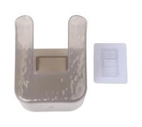 Dispensador de pared para toallitas húmedas, toallas faciales y papel higiénico, adecuado para baño, cocina, lavandería, uso (gris transparente)