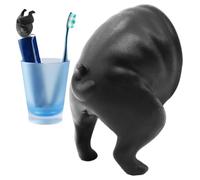 Dispensador de pasta de dientes para caca de perro, exprimidor de pasta de dientes de cierre automático, tapa de pasta de dientes de silicona para cachorros, accesorios divertidos e interesantes para