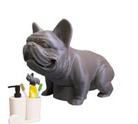 Dispensador de pasta de dientes Pooping Dog - Tapas de pasta de dientes | Exprimidor decorativo divertido de productos de limpieza de dientes para mujeres y hombres