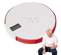 Dispensador de pastillas automático, organizador de píldoras con recordatorio de alarma, 4 alarmas/día, caja de almacenamiento de tableta de 7 días, pantalla digital de gran tamaño,