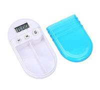 Dispensador de pastillas, organizador de medicamentos con alarma inteligente, organizador de almacenamiento de medicamentos eléctricos, pastillero digital con recordatorio de alarma para vitaminas de