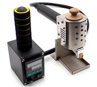 Dispensador de pegamento caliente, empuje manual profesional con pantalla digital y control de temperatura de 50-220 °C, rodillo aplicador de pegamento comercial de 50 ml