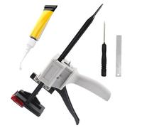 Dispensador de pegamento de mano, dispensador reutilizable para pegamento, pintura, pasta de dientes, ungüento, sellador, construcción, suministros de manualidades, viajes, baño y hogar