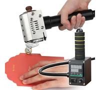 Dispensador de pegamento termofusible a mano con pantalla digital, máquina de rodillo adhesivo, capacidad de 50 ml/150 ml, temperatura ajustable de 50 a 220 °C para manualidades, embalaje y