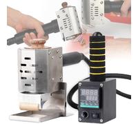 Dispensador de pegamento termofusible - Rodillo de pegamento manual con temperatura de calentamiento controlable para pegar artículos de cuero