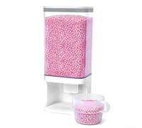 Dispensador de perlas de fragancia para lavandería, organizador de alta capacidad para detergente para cápsulas y arroz, contenedor de almacenamiento transparente con fuerte para cuarto de lavado