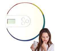 Dispensador de píldoras, dispensador electrónico de píldoras, recordatorio de píldoras, caja de almacenamiento para tabletas de 7 días, pantalla digital grande, 4 alarmas/día, protege la