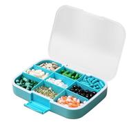 Dispensador de píldoras portátil - Caja de medicina de viaje compacta, organizador semanal para tabletas, soporte de compartimentos fácil de abrir, contenedor de dosis diaria para suplementos
