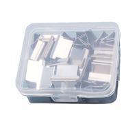 Dispensador de pinzas de archivo multifuncional, dispensador de papel de mano, capacidad de 40 a 50 hojas, abrazaderas de clip de metal para archivos, varios tamaños