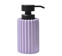 Dispensador de poliresina MSV Keoni de 340 ml para una decoración Elegante y aromática en el baño o la Cocina, Ideal para Uso Diario, Color Lavanda.