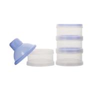 Dispensador de polvo de leche portátil: caja de fórmula apilable de 5 niveles, alimentador de bebés | Recipiente de mezcla de viajes para líquido, uso de alimentación, portadora de leche tibia para la