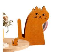 Dispensador de portacintas - 3,43 x 2,76 x 1,46 pulgadas, organizador de madera en forma de felino, embalaje, dispositivo autónomo para salón, espacio de trabajo, área de aprendizaje, l