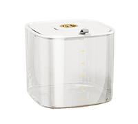 Dispensador de recipientes para almacenamiento de arroz: recipiente hermético para granos, tanque de arroz transparente con botón de salida, recipiente apilable para alimentos secos con taza medidora