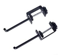 Dispensador de rollo de papel de metal ajustable, soporte de abrazadera de acero al carbono para pintura artística, embalaje, oficina, cocina, uso, se adapta a mesas de hasta 1.8 pulgadas
