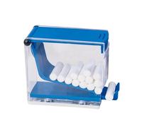 Dispensador de Rollos de Algodón - Portarrollos de 12,0x5,5x9,7cm | Dispensador de algodón para dentista, tipo prensa transparente, de almacenamiento de material para suministros de dentista, est