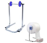 Dispensador de rollos de espuma de burbujas, máquina dispensadora manual de film estirable, máquina de embalaje de rollos de espuma de burbujas con mesa de acero para embalaje(80cm/31.5in)