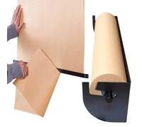 Dispensador de rollos de papel de montaje en pared con cortador, soporte de papel kraft resistente para proyectos de bricolaje, listas de tareas y exhibición de dibujo