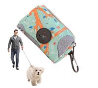 Dispensador de s de caca de perro, dispensador de de caca portátil, s de recolección de para perros Carrier, Herramienta de soporte de poliéster para caminar, senderismo al aire libre, acampar, v