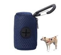 Dispensador de s para excrementos de perros | Soporte para de excrementos de perro con accesorio de correa de tela de malla con cremallera,Soporte portátil para caca de perro, suministros de para