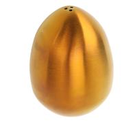 Dispensador de sal de acero inoxidable con forma de huevo, multiusos, 3 agujeros, a prueba de fugas, coctelera de condimentos de cocina para el hogar y el restaurante (Roja)