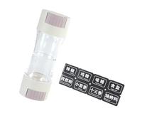 Dispensador de sal dosificadora de 0,50 g, dispensador de doble cabezal, textura de botella de sales para control preciso de condimentos, dispensador tipo prensa