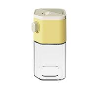 Dispensador de sal, salero de vidrio | Botella de especias Frascos y botes de alimentos recargables Contenedor de sal prensado,Saleros para medir con precisión, organizador de condimentos de botella