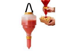 Dispensador de salsa - Dispensadores de salsa ajustables, contenedor a prueba de fugas desmontable, Squeeze Sauces Bottles For Salad aderezsing Ketchup Syrup Home Kitchen Restaurant